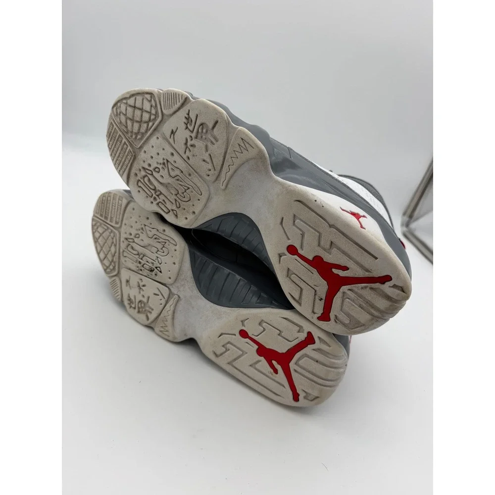 Air Jordan 9 Retro Fire Red White Grey CT8019-162 Mens 11.5 Basketball Sneakers